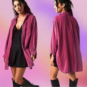 free people x cp shades • marella double cloth buttondown shirt m. VGUC.